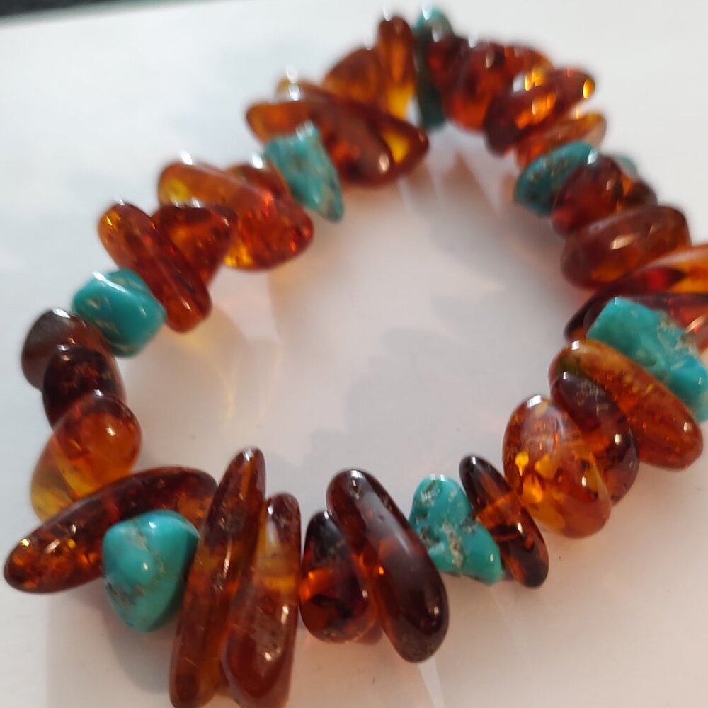 cherry cognac amber bracelet